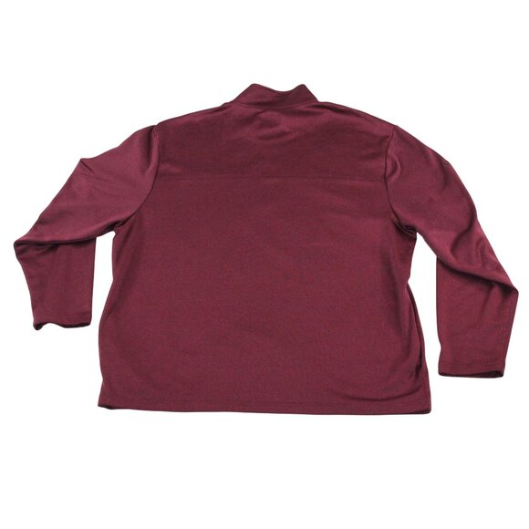 Callaway Golf Mens XL 1/4 Zip Maroon Pullover Side Pocket Jacket Athleisure Wear - Picture 2 of 9